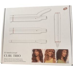 T3 Switch Kit Curl Trio - Professional Styling Set Multiple Barrel Curling Iron